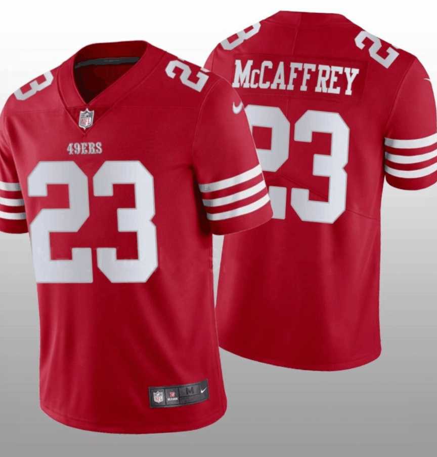 Men & Women & Youth San Francisco 49ers #23 Christian McCaffrey Red Vapor Untouchable Stitched Jersey